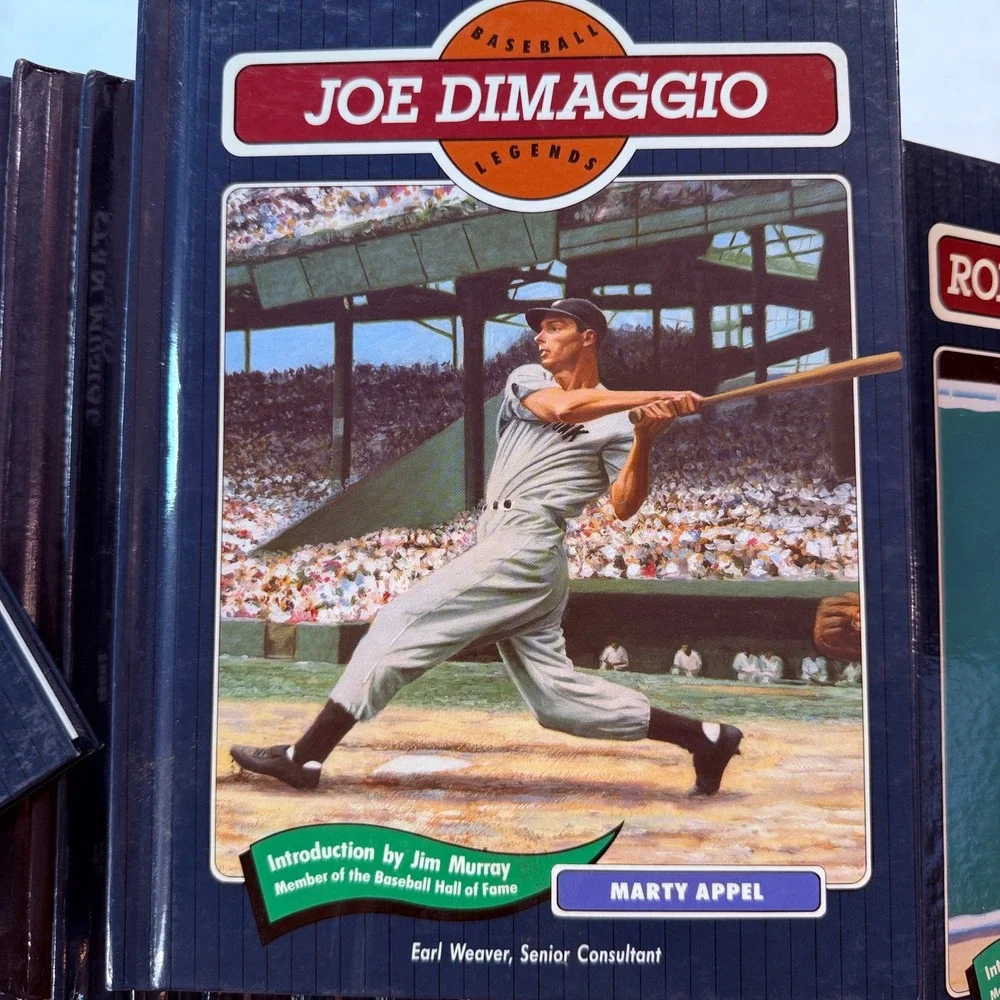 Chelsea House Baseball Legends Book Lot 31 Hardcover Biographies Mantle DiMaggio